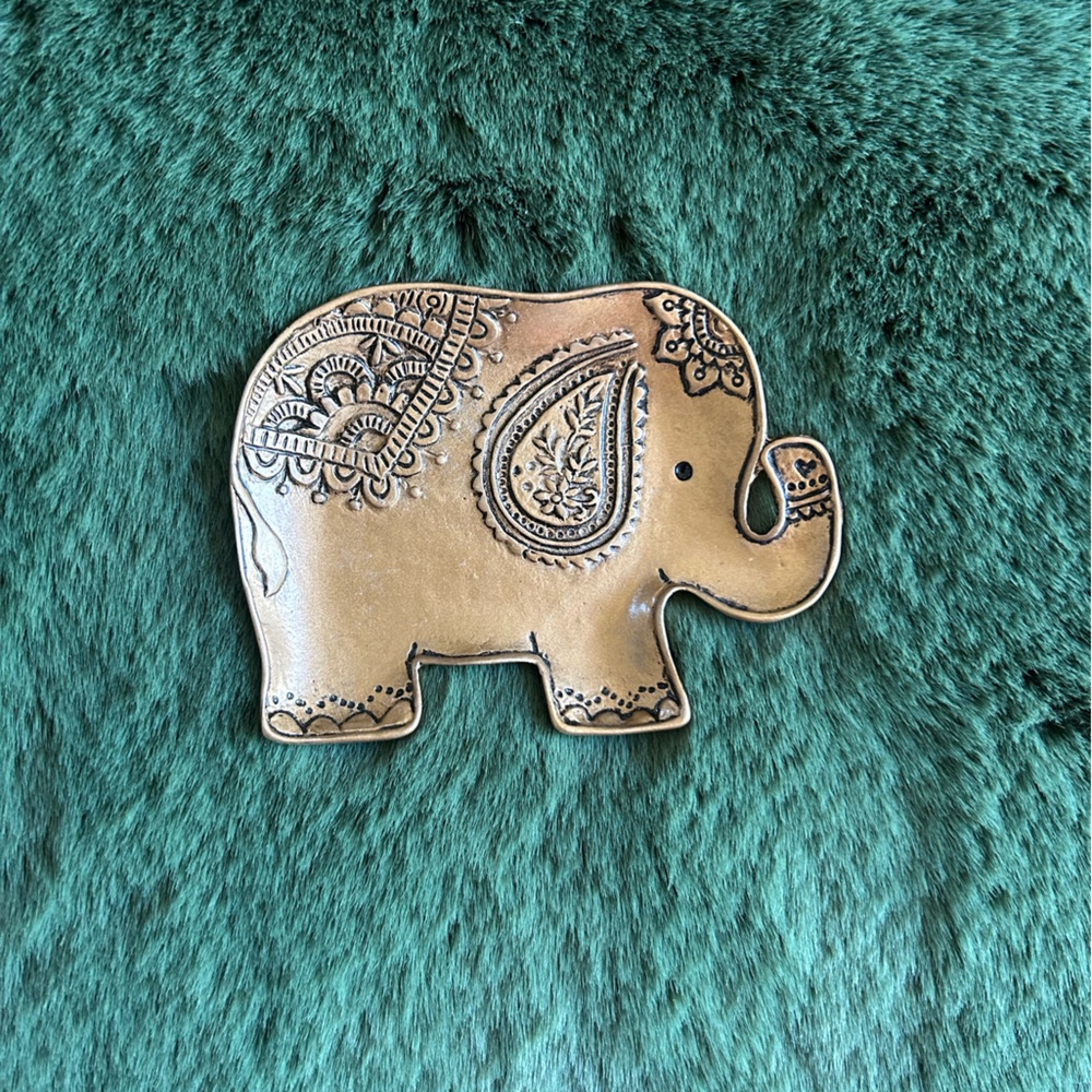 Decorative Elephant Trinket Dish